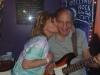 Diane knows how to make Eddie smile, even while he was playing at Bourbon St,.